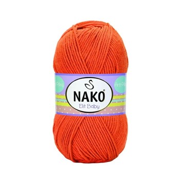 Nako Elit Baby 6346 100g pomarańczowy