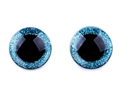 Bezpieczne oczka do maskotek 25 mm niebieskie