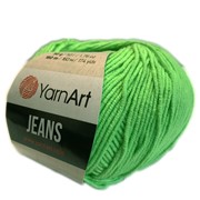 YarnArt Jeans 60 zielony neon