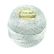 Yarn Art Camellia  411 srebrny