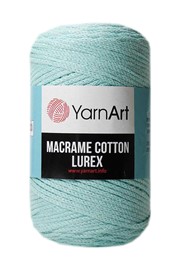 Yarn Art Macrame Cotton Lurex 738 miętowa